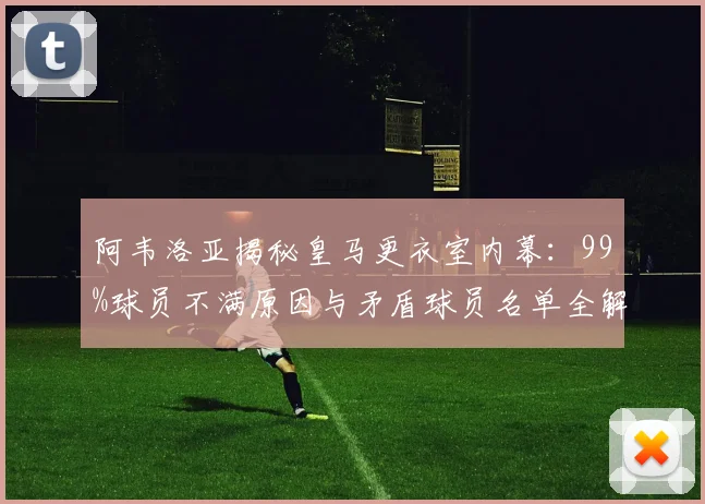 阿韦洛亚揭秘皇马更衣室内幕：99%球员不满原因与矛盾球员名单全解析